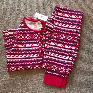 Whale Isle Waffle Knit PJ Set